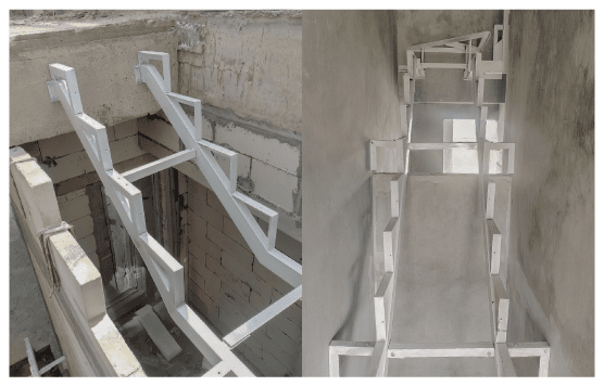 บันไดสำเร็จรูป โครงบันไดเหล็ก