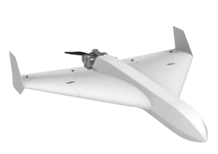 white full tube drone that looks like missile