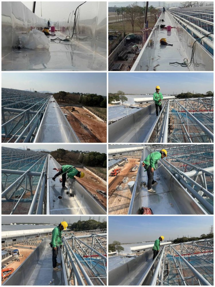 ติดตั้งรางน้ำฝน โรงงานอมตะนคร