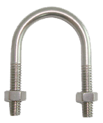 น๊อตตัวยู + 2หัวน๊อต สแตนเลส