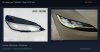 ฝาครอบเลนส์ไฟหน้า Tesla Model 3 / Model Y (2024-2025) - Highland / New Refresh