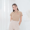 HPYT DryTech Slim Fit Polo For Her "สีลาเต้"