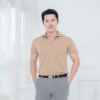 [ไม่มีโลโก้] HPYT DryTech Slim Fit Polo For Him "สีลาเต้"