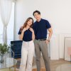 เสื้อโปโล "รุ่นไม่มีกระเป๋า" สีกรมท่า