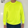 เสื้อคนงาน IB คอกลม ฟรีไซส์ - สีเหลืองสะท้อนแสง