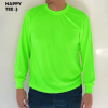 เสื้อคนงาน IB คอกลม ฟรีไซส์ - สีเขียวสะท้อนแสง