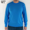 เสื้อคนงาน IB คอกลม ฟรีไซส์ - สีฟ้าเข้ม