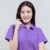 เสื้อโปโล "รุ่นไม่มีกระเป๋า" สีม่วงองุ่น