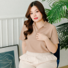เสื้อโปโลพลัสไซส์ "ไม่มีกระเป๋า" สีนู๊ด