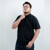 Plus Size Polo Shirt (No Pocket) - Black