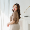 เสื้อโปโลพลัสไซส์ "ไม่มีกระเป๋า"  สีม็อคค่า
