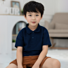 เสื้อโปโลเด็ก สไตล์มินิมอล สีกรมท่า