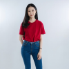 HAPPY TEE Unisex Crew Neck T-Shirt - Red