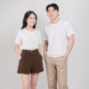 HAPPY TEE UNISEX T-SHIRT - สีขาว