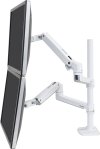 Ergotron LX Dual Stacking Arm, Tall Pole (white) (EGT-45-509-216)