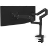 Ergotron LX Dual Stacking Arm, No Grommet Mount, Matte Black (EGT-45-492-224)