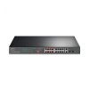 TP-Link 16-Port 10/100 Mbps + 2-Port Gigabit Rackmount Switch with 16-Port PoE+ (TL-SL1218MP)