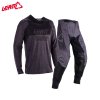 LEATT MOTO 4.5 JERSEY&PANT STEALTH BLACK/GREY V26