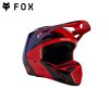 FOX V1 STREAK HELMET FLUORESCENT RED