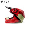 FOX V1 XPOZR HELMET, DOT/ECE   FLUORESCENT  RED