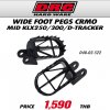 DRC WIDE FOOT PEGS CRMO MID KLX250/300/D-TRACKER