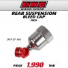DRC REAR SUSPENSION BLEED CUP RED