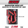 DRC RADIATOR HOSE KIT KLX250/D-TRACKER'08- RED