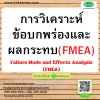 การวิเคราะห์ข้อบกพร่องและผลกระทบ  (FMEA) (Failure Mode and Effects Analysis) (FMEA) การวิเคราะห์ข้อบกพร่องและผลกระทบ  (FMEA) (Failure Mode and Effects Analysis) (FMEA)