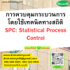 หลักสูตร การควบคุมกระบวนการโดยใช้เทคนิคทางสถิติ SPC: Statistical Process Control หลักสูตร การควบคุมกระบวนการโดยใช้เทคนิคทางสถิติ SPC: Statistical Process Control