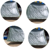 ผ้าใบเคลือบเงา(สีทหาร) (B-6)บังแดดบังลมหน้าบ้านหลังบ้านคลุมกองข้าว