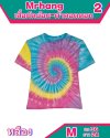 เสื้อมัดย้อมผ้าCotton100%  size M-M-L-XL-Xl-2XL-2Xl-3XL