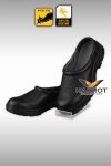 รองเท้าเชฟ แบบเปิดส้น หนังแท้ สีดำ