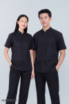 เสื้อพนักงานเสิร์ฟ แขนสั้น คอจีน