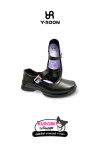 รองเท้านักเรียนหญิง Y-Roon x Kuromi ลิขสิทธิ์แท้ หนังสีดำ พื้นม่วง ลายคุโรมิ รุ่น Y777
