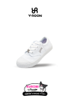 รองเท้าผ้าใบนักเรียน Y-ROON x KUROMI รุ่น 999 สีขาว