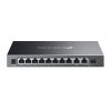 ES210GMP : Omada 10-Port Gigabit Easy Managed Switch with 8-Port PoE+ 9× Gigabit Ports (8× PoE+) 1× Gigabit RJ45/SFP Combo Port 123W Power Budget