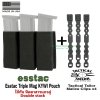 Esstac KYWI Triple Mag Pouch Made in USA (สีดำ)
