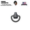 Ferro​ Concepts D Loop Heavy Duty Push Button QD Swivel 1"