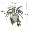 ต้นเศรษฐีเรือนนอกปลอมต้นไม้ประดิษฐ์กระถางเบลล่า Artificial Bella Potted Plant