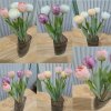 ช่อดอกทิวลิปปลอม 5 ดอกแต่งบ้านแต่งร้าน Artificial tulip flower.