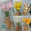 ดอกเดซี่ก้านปลอมดอกไม้ประดิษฐ์ 10 กิ่งต่อช่อ แจกันหวายทรงสูง Artificial daisy flowers