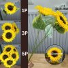 ดอกทานตะวันดอกใหญ่ดอกไม้ปลอมเหมือนจริง Sunflower big flower artificial flower