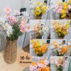 ดอกเดซี่ก้านยาวดอกไม้ปลอมดอกไม้ประดิษฐ์ Artificial daisy flowers