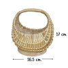 ตะกร้าสานใบเล็กน่ารักสำหรับตกแต่งใส่ของเล็กๆ Cute small woven basket