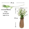 ดอกคาโมมายล์ปลอมดอกไม้ประดิษฐ์สีขาวแจกันหวาย Artificial white chamomile flower.