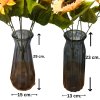 แจกันแก้วทรงสูงสำหรับดอกไม้ปลอมประดิษฐ์ Tall glass vase