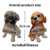 ตุ๊กตาหมาปั๊กเรซิ่น / หมาบีเกิ้ลเรซิ่น พร้อมป้าย Welcome Pug Resin Doll / Beagle Resin Dog