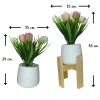 ช่อดอกทิวลิปปลอมดอกไม้ประดิษฐ์ในกระถางเบลล่า 5 นิ้ว Artificial Tulip in a Bella pot