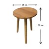 โต๊ะกลมขนาดเล็กทรงขายาว โต๊ะวางของ Small round table