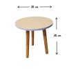 โต๊ะกลมขนาดเล็ก โต๊ะวางของ สูง 30 ซม. Small round table